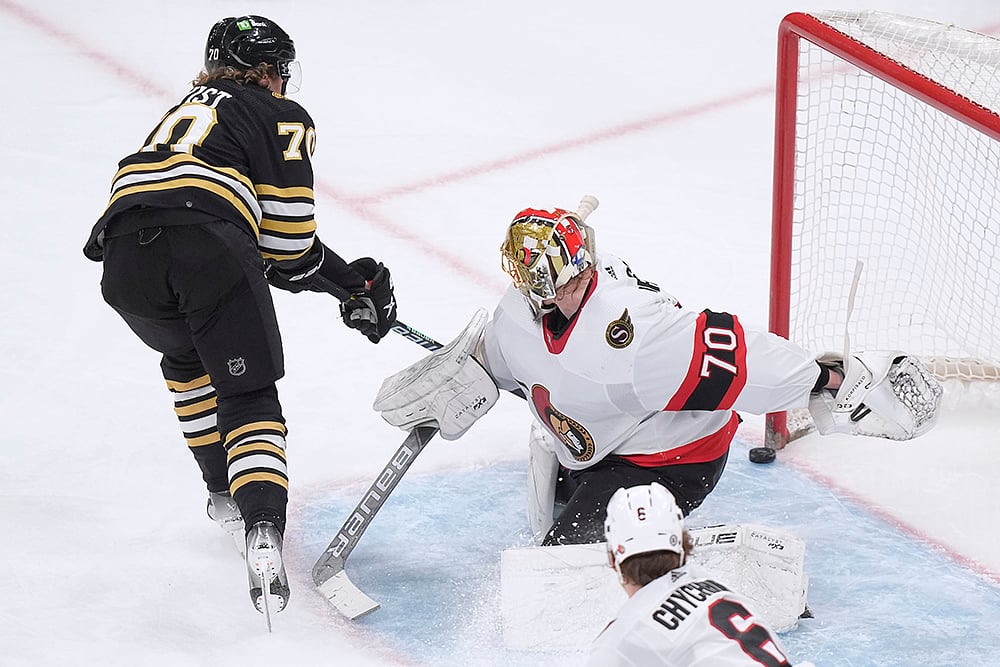 NHL: Boston Bruins vs Ottawa Senators