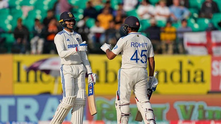 Rohit Sharma and Shubman Gill were involved in a 171-run second-wicket stand. - AP
