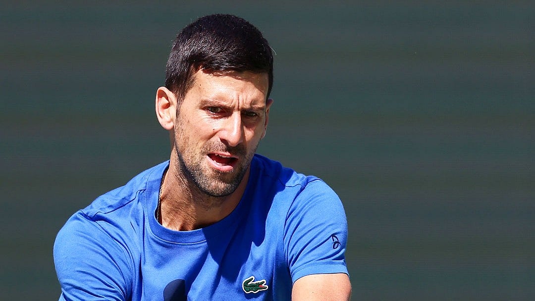 Novak Djokovic in action at the Paribas BNP Open 2024 first round on March 10, Sunday.  - (Photo: X| BNP Paribas Open)