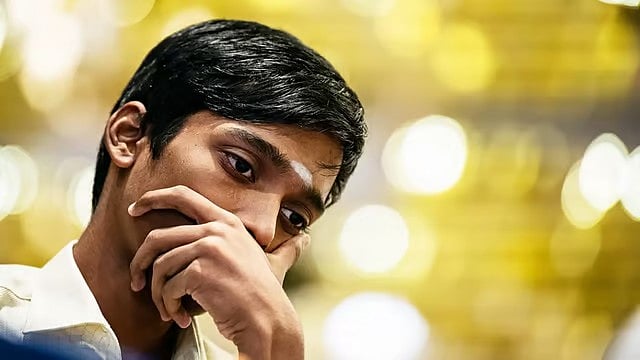 File : R Praggnanandhaa (in pic) and D Gukesh share the fourth spot. A win for both will certainly spice up the Prague Masters Chess 2024.