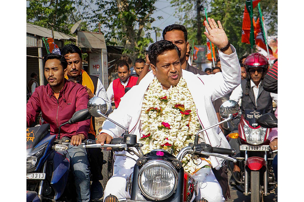 Sukanta Majumdar campaigns for LS polls