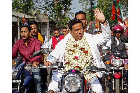 Sukanta Majumdar campaigns for LS polls