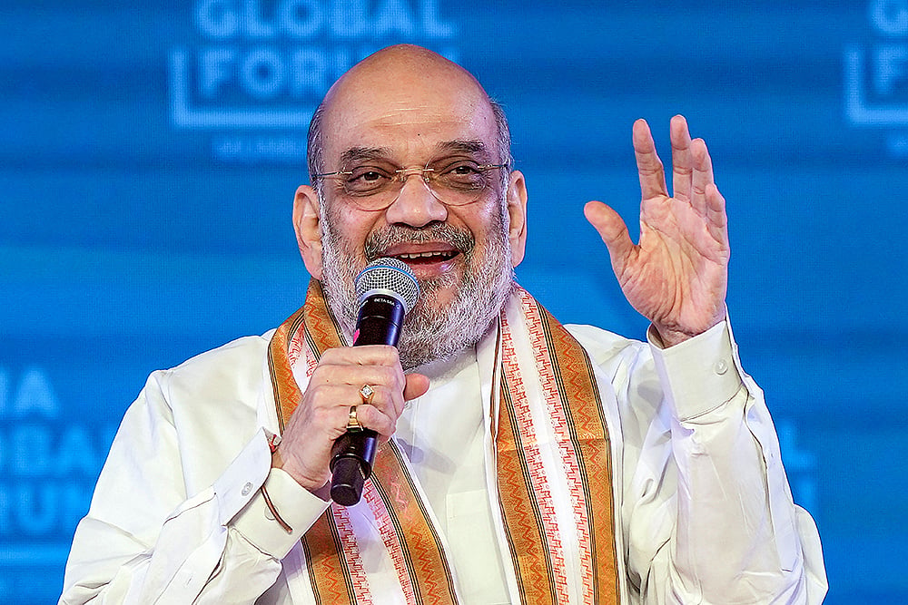 | Photo: PTI/Shashank Parade : Amit Shah likely to visit Tripura as a part of BJP campaign