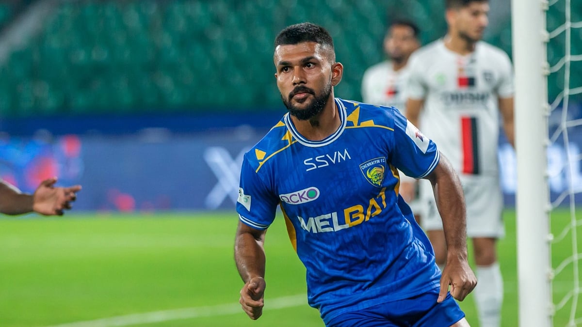 Chennaiyin FC : Ankit Mukherjee struck in the 6th minute to give Chennaiyin FC 1-0 lead against Odisha FC in their Indian Super League 2023-24 match in Chennai on March 3, 2024.