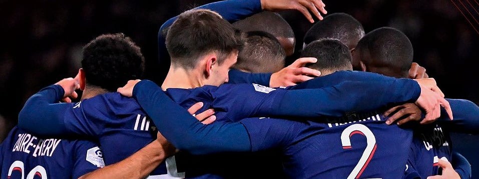 X/@PSG_English : PSG players celebrating