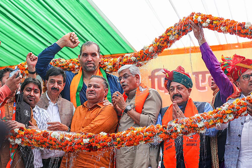 Khali campaigns for BJP in Kathua