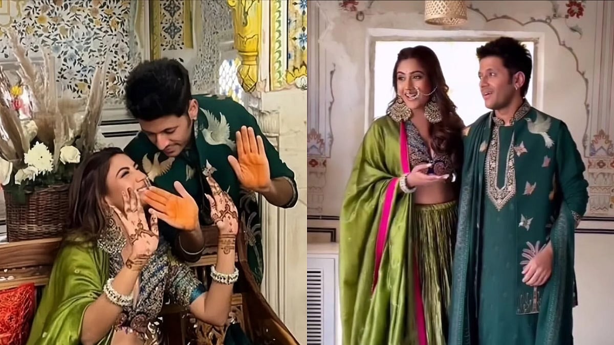 Instagram : Surbhi Chandna and Karan Sharma's mehendi pics