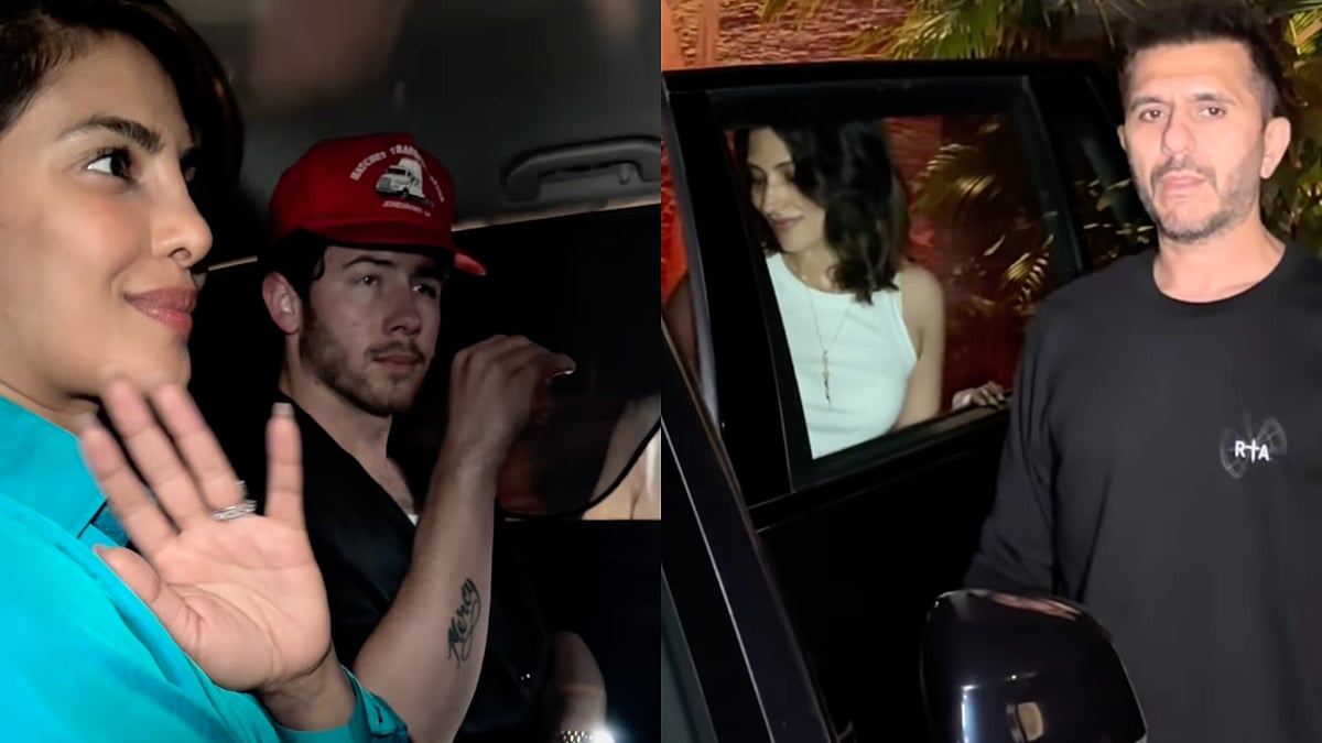 Instagram : Priyanka Chopra-Nick Jonas at Farhan Akhtar's house