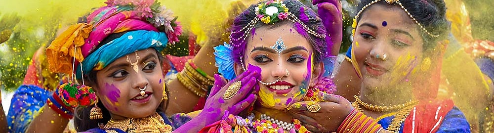 Photo: PTI : Holi celebrations