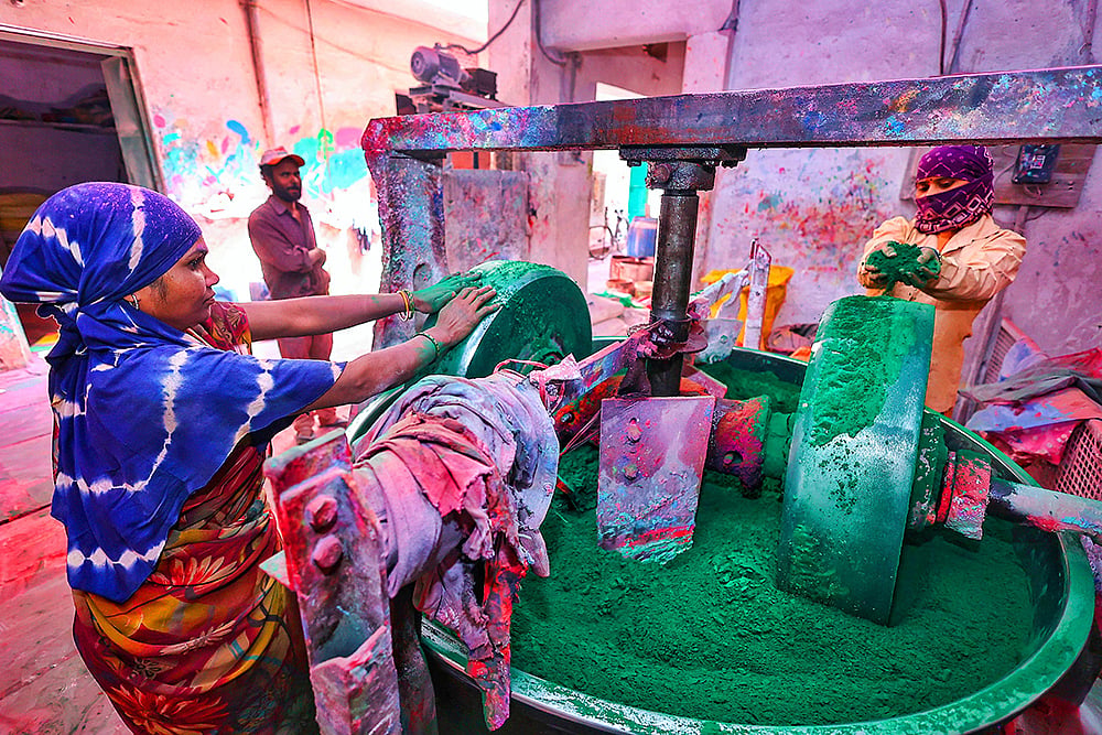 Preparations for Holi
