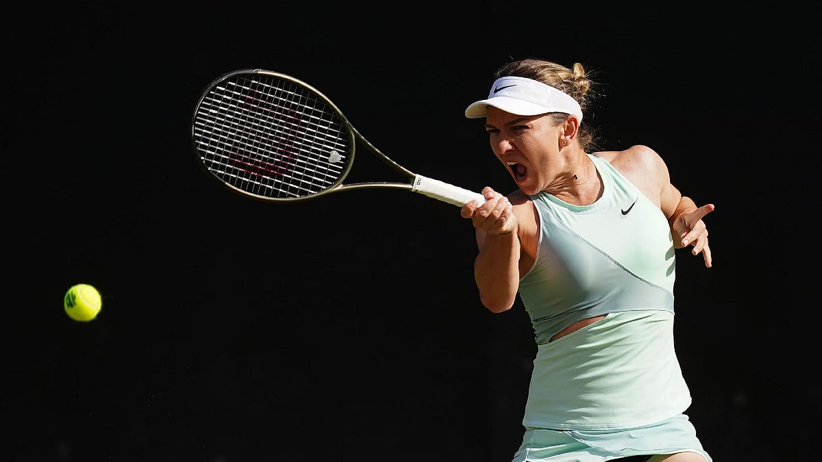Mike Egerton/PA : Simona Halep lost in three sets to Paula Badosa.