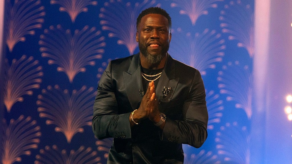AP : Kevin Hart attends the Kennedy Center for the Performing Arts 25th Annual Mark Twain Prize for American Humor presented to Kevin Hart, Sunday, March 24, 2024, in Washington.
