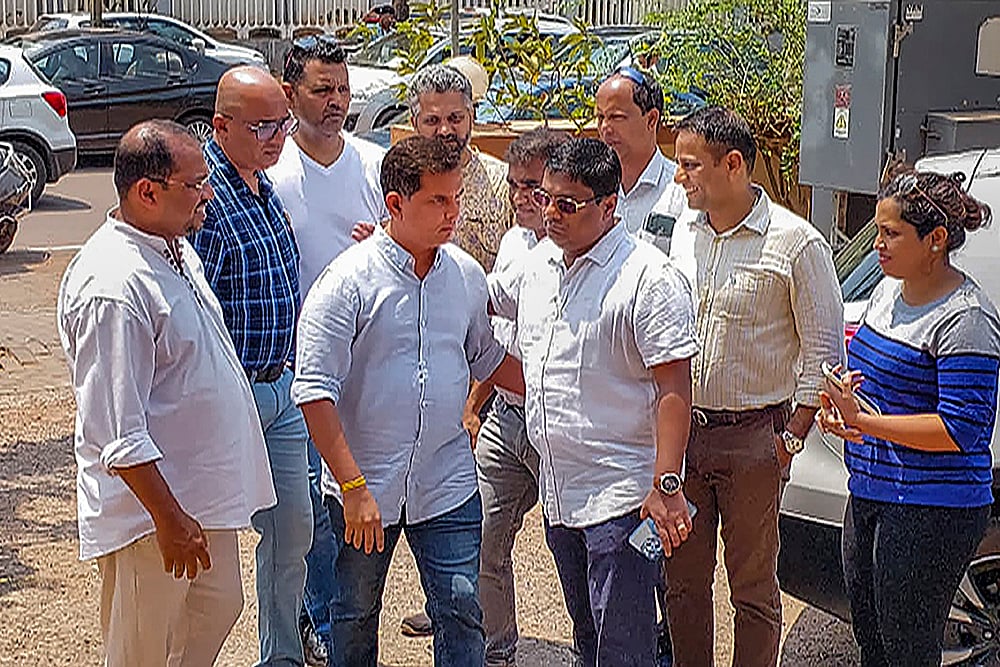 AAPs Amit Palekar at ED office