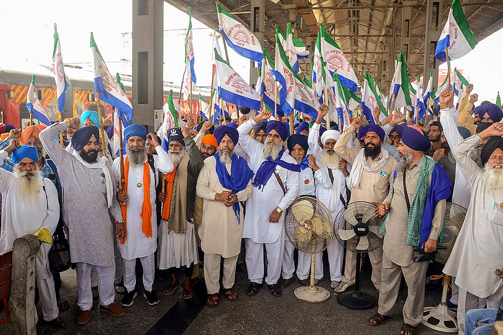 Farmers protest