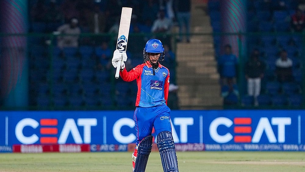 Jemimah Rodrigues in action against MI in the WPL 2024 - PTI