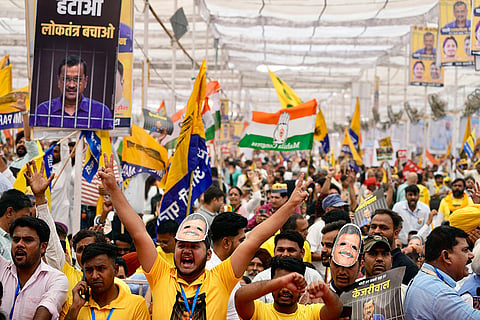 INDIA bloc Loktantra Bachao Rally in Delhi