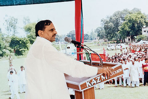 Mulayam at an election rally
