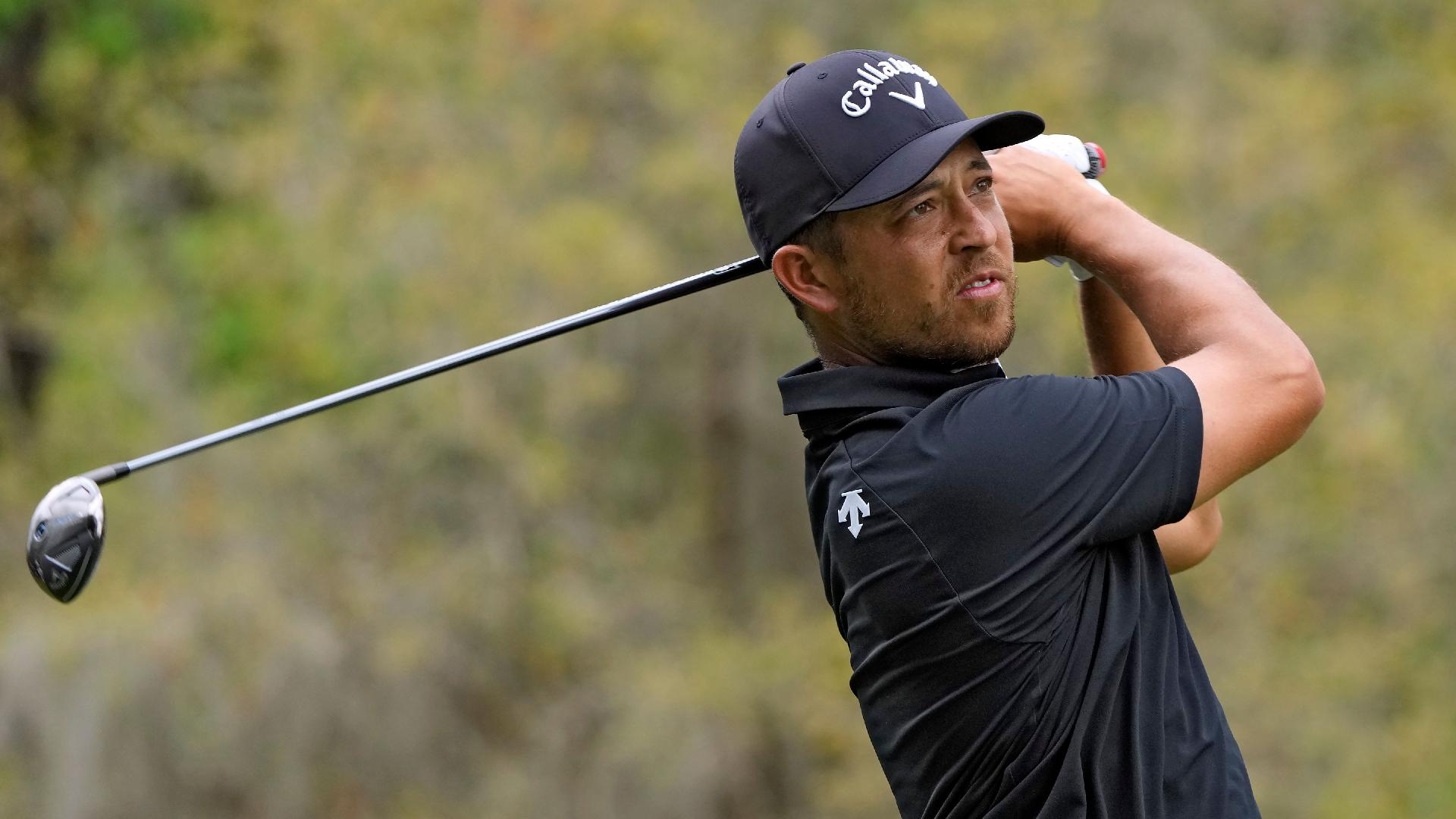Xander Schauffele hit seven birdies to take the overall lead. - Lynne Sladky/AP