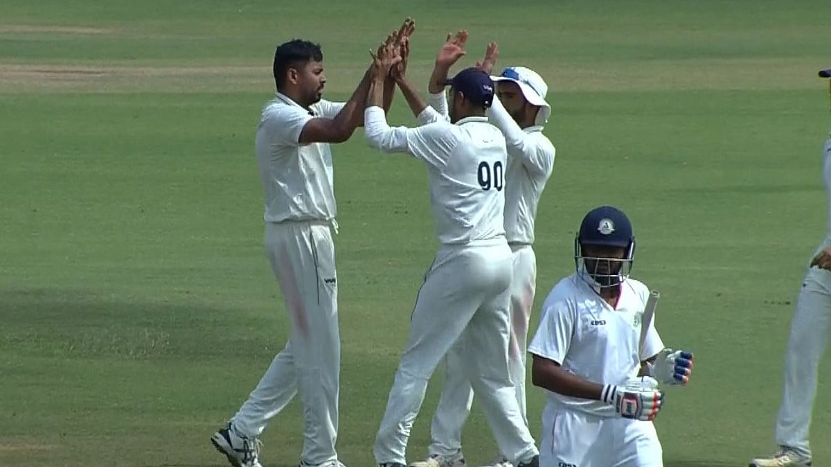 Glimpse from Madhya Pradesh vs Vidarbha semi-final Ranji Trophy 2024 Day 1 match.  - (Photo: X|BCCI Domestic) 