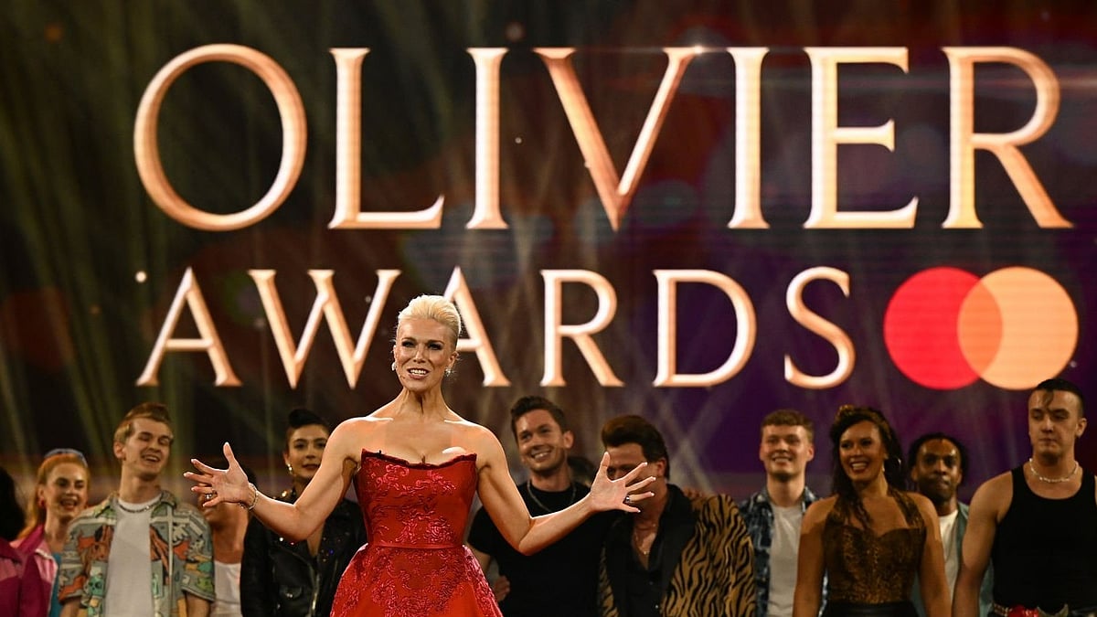 Getty images : Host Hannah Waddingham at Olivier Awards 2023.