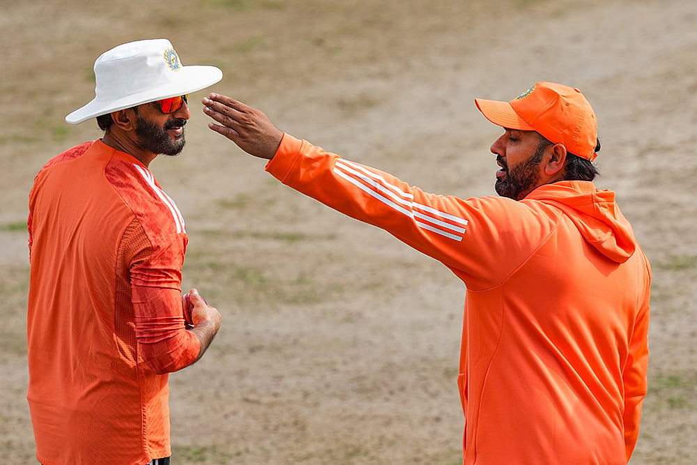 | Photo: PTI/Shahbaz Khan : IND vs ENG 5th Test: India Practice 
