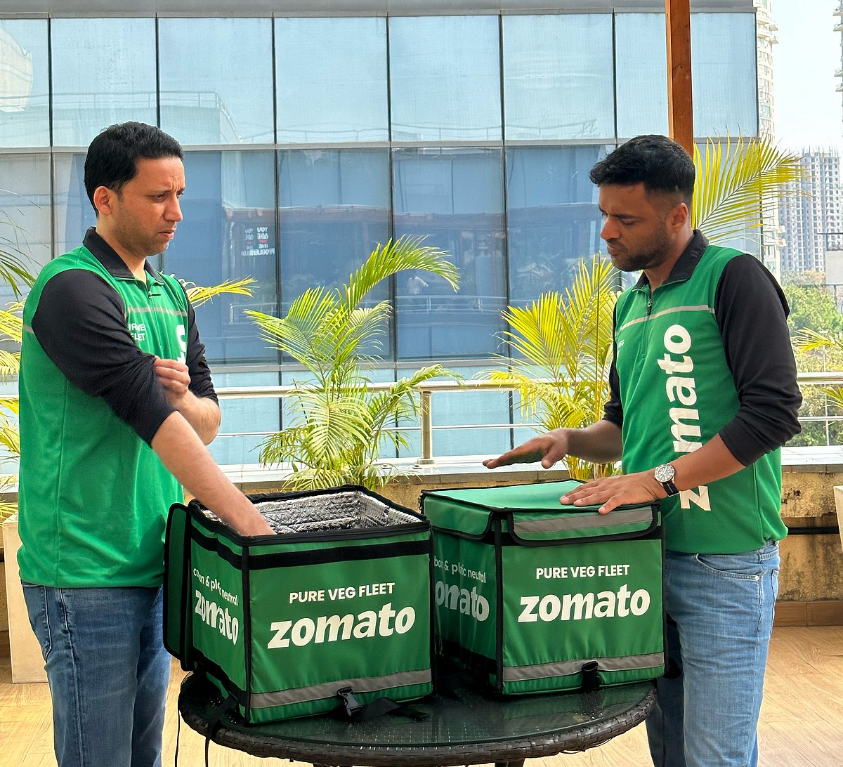 X/@deepigoyal : Zomato launches 'Pure Veg Mode' and 'Pure Veg Fleet'
