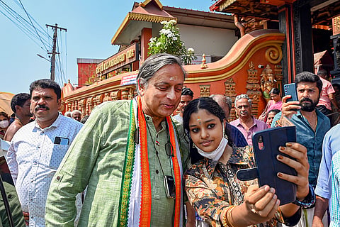 Shashi Tharoor in Thiruvananthapuram