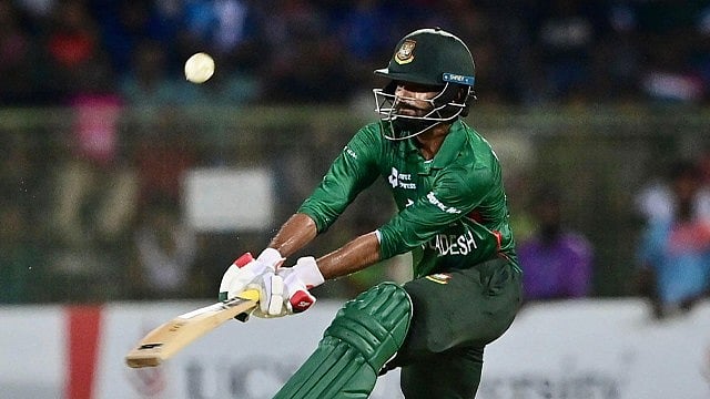 Photo: X/ @Cricketracker : Towhid Hridoy was fined 15 per cent of his match fees for breaching the ICC Code of Conduct.