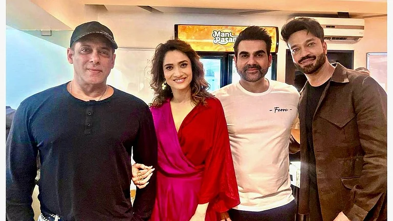 Ankita Lokhande with Salman Khan - Instagram