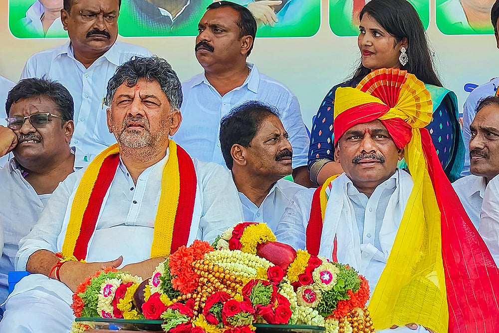 Congress DK Suresh campaign rally for LS polls