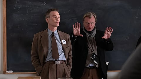 Christopher Nolan and Cillian Murphy on 'Oppenheimer' sets