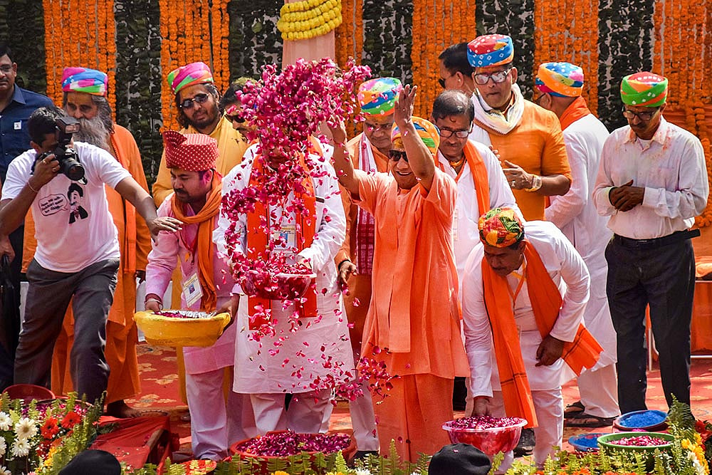 Yogi Adityanath in Gorakhpur