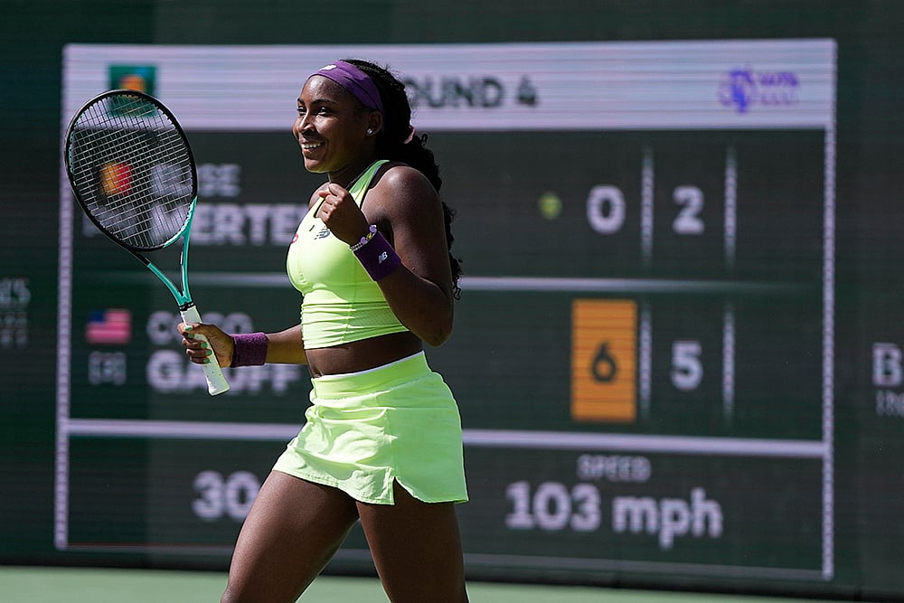 | Photo: AP/Mark J. Terrill : Indian Wells Open: Coco Gauff vs Elise Mertens