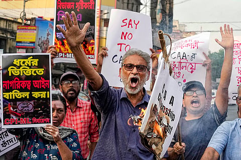 Protest after centre notified CAA rules