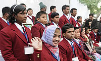 Of Resilience And Perseverance: Account Of An Acid Attack Survivor Getty Images : Resham Fatma (white scarf), acid attack victim and National Bravery Bharat Award winner from Uttar Pradesh.