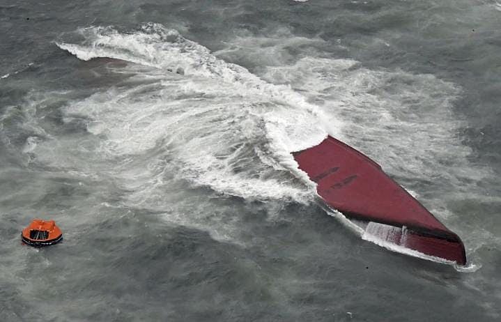 AP : South Korean ship capsized off an island in southwestern Japan