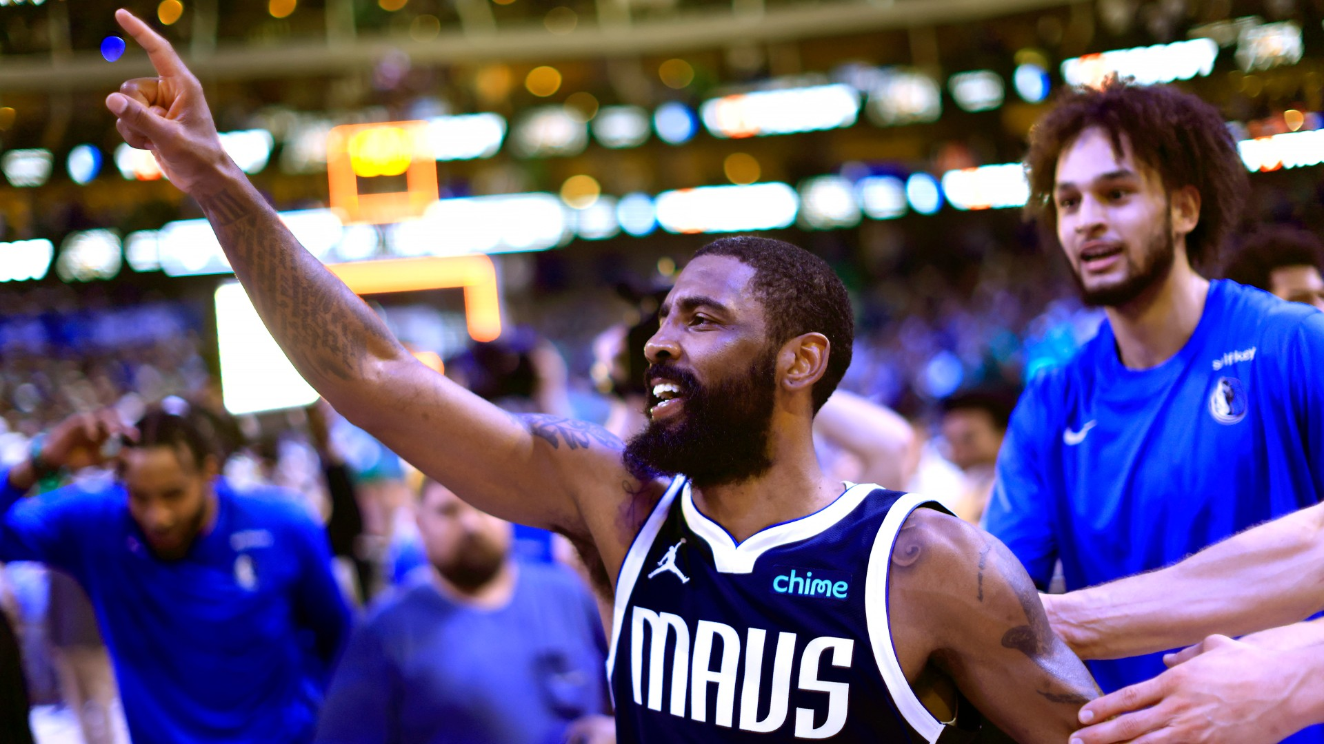 Kyrie Irving's stunning shot handed the Dallas Mavericks victory.
