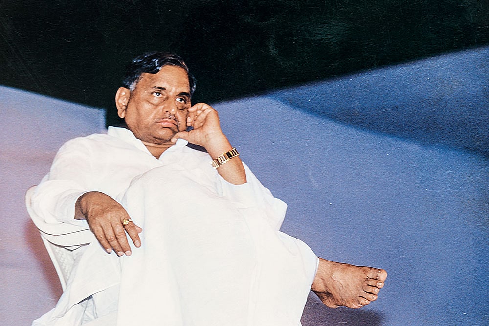 Photo: Rajesh Pratap Singh : Man of the Masses: Mulayam Singh Yadav at a ‘chintan shivir’ in Allahabad