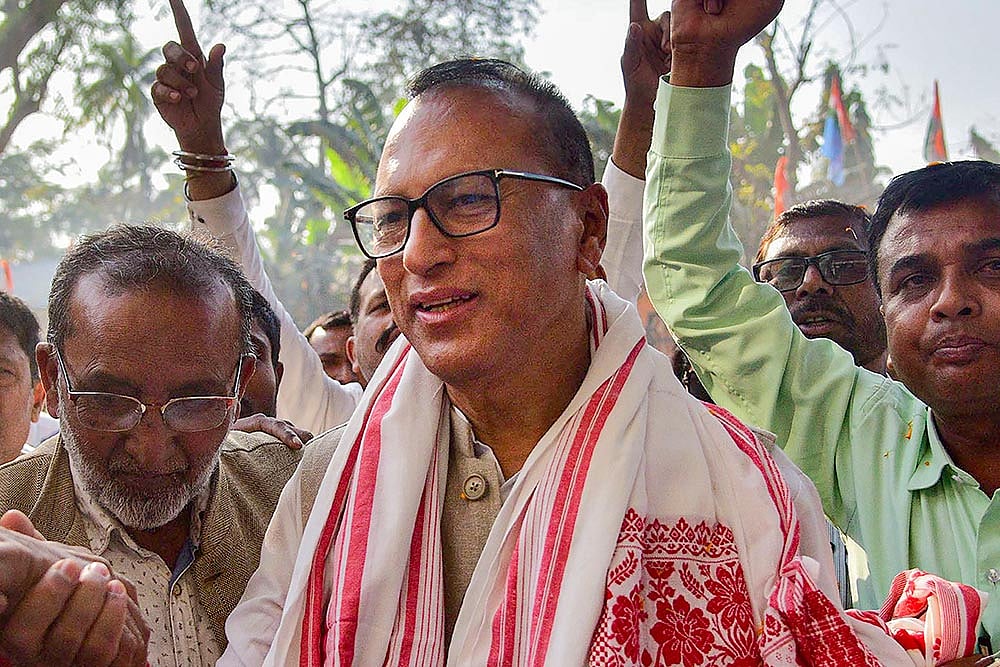 Pradyut Bordoloi felicitated in Nagaon