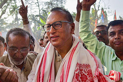Pradyut Bordoloi felicitated in Nagaon