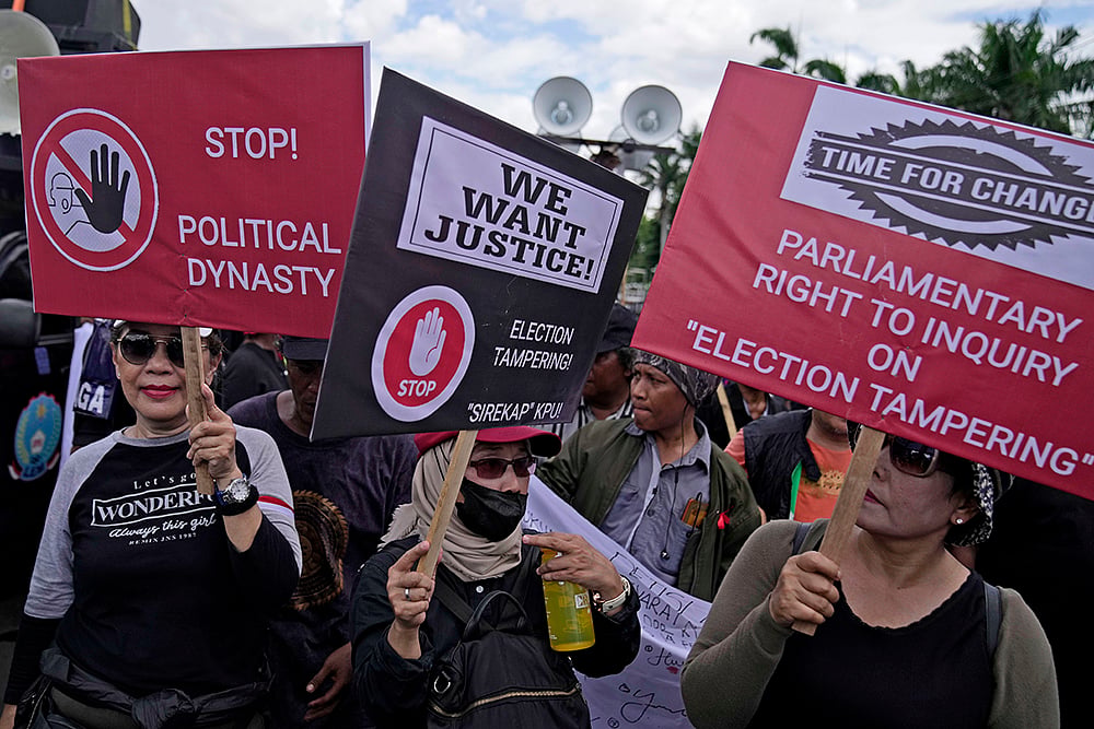 Indonesia Election Protest - | Photo: AP/Dita Alangkara