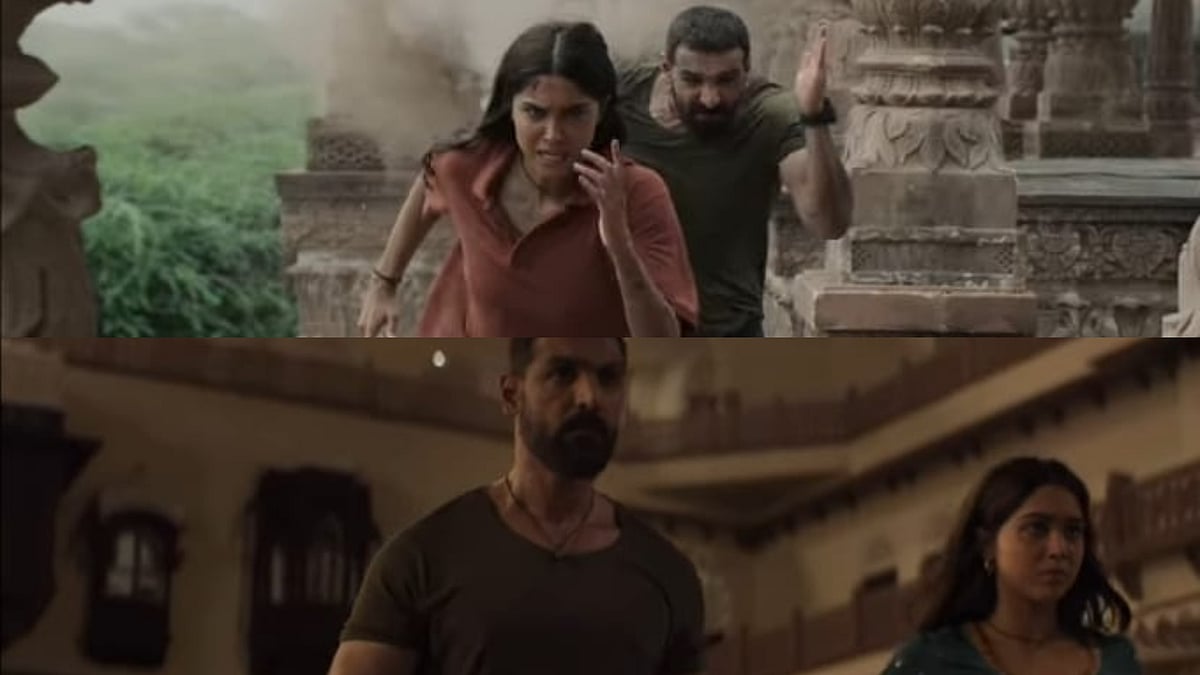 Instagram : A still of John Abraham and Sharvari Wagh from 'Vedaa' teaser