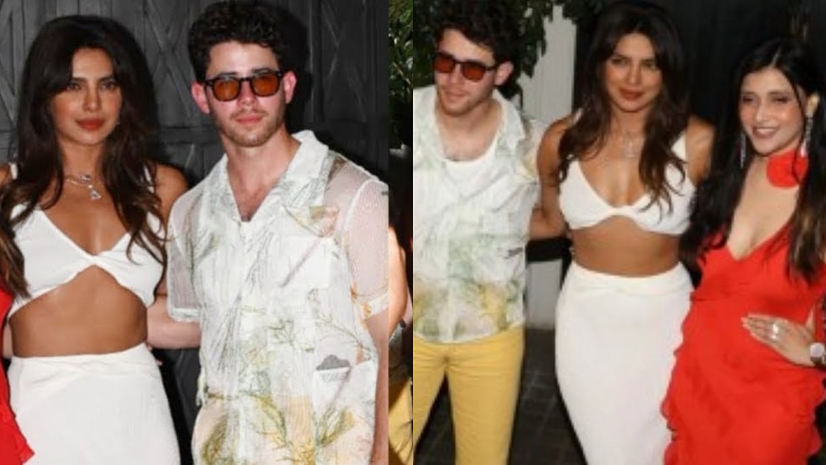 Instagram : Priyanka Chopra and Nick Jonas at Mannara Chopra's birthday party