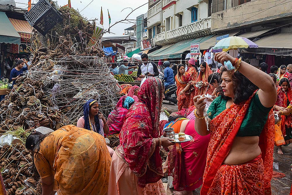 Prep for Holika Dahan in Gurugram