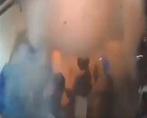 X/@PTI_News : Visual of the bomb blast inside Bengaluru's Rameshwaram Cafe
