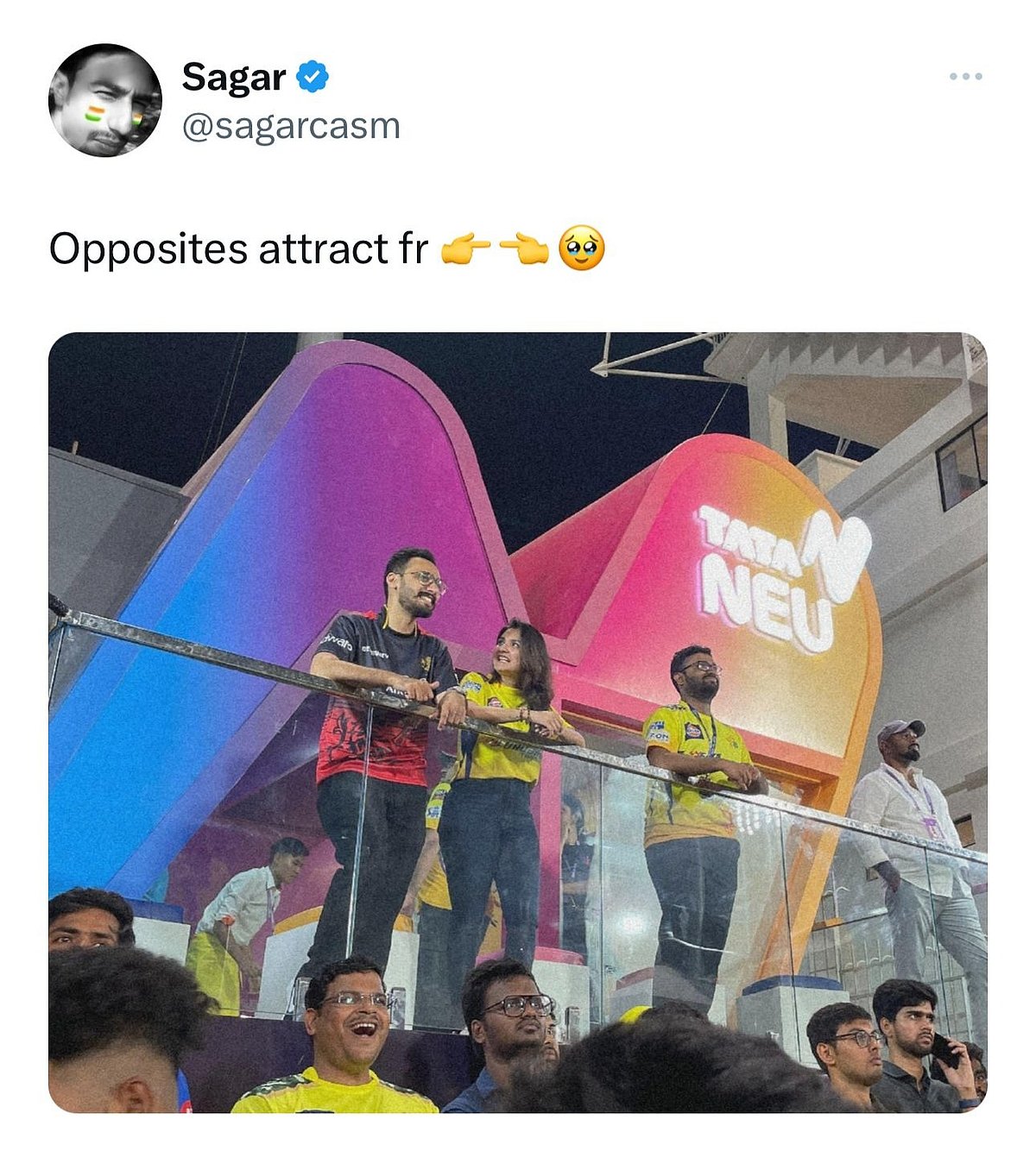 Inside The Tata Neu Box One Couple's Divided Loyalties In IPL Spark Viral Moment