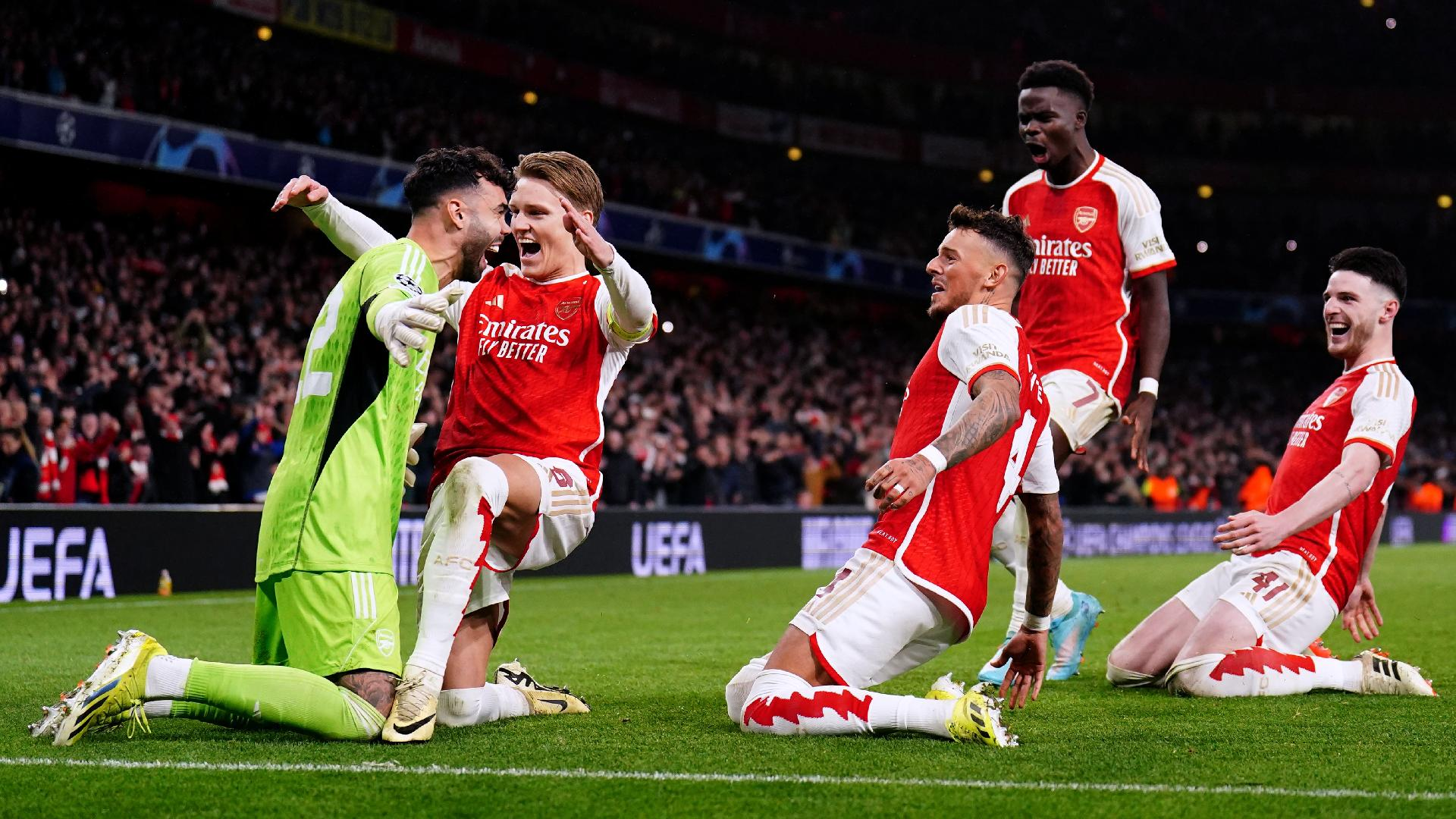 Zac Goodwin/PA : David Raya, left, helped Arsenal reach the last eight.