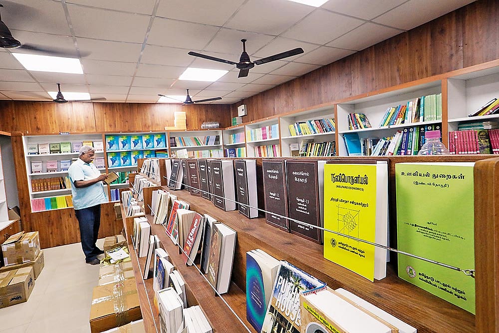 Photo: Vikram Sharma : Retail outlet and showroom of Tamil Nadu Textbook Corporation on College road in Chennai. 