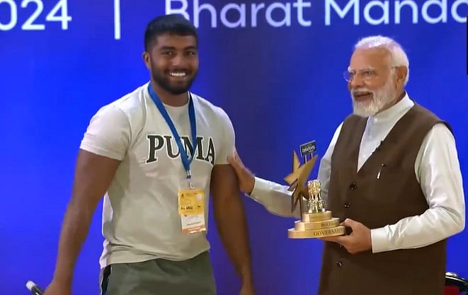 Screen grab from video posted on X/ANI