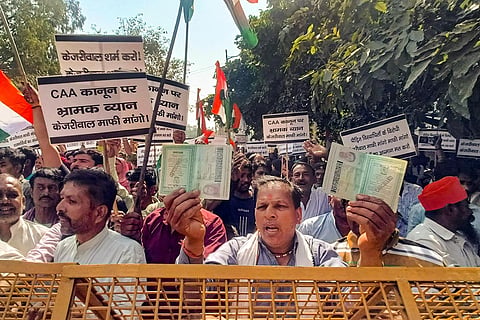 Hindu, Sikh refugees protest against Delhi CM